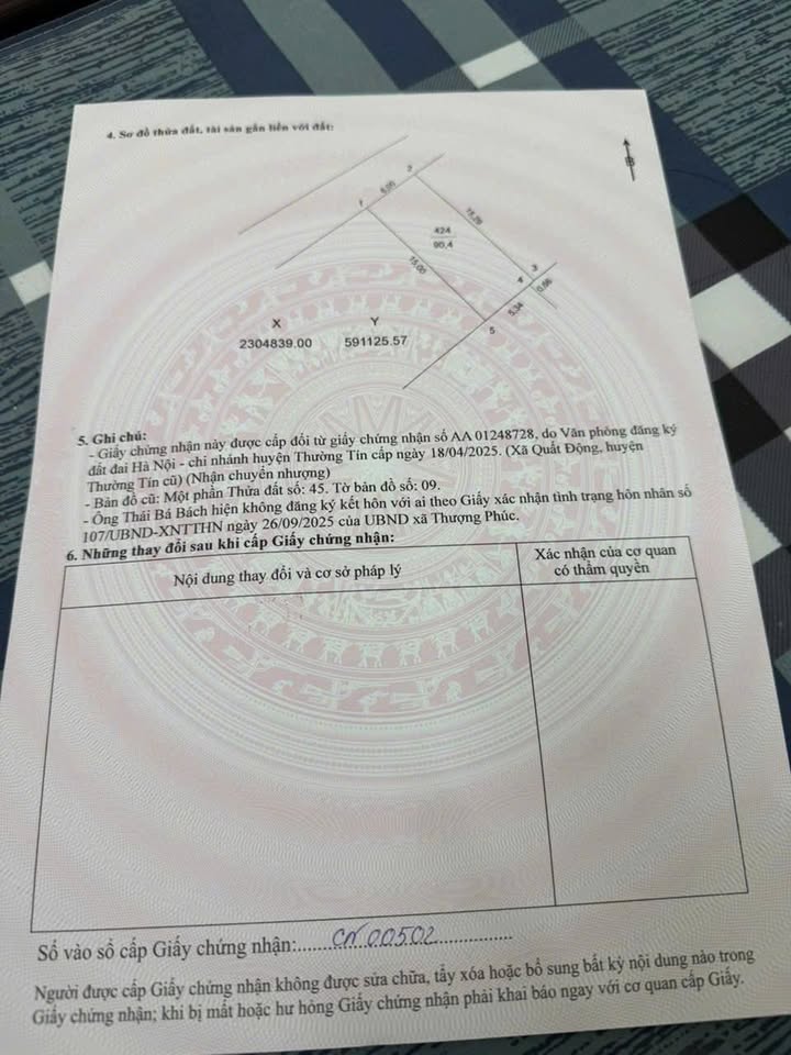 Đất thổ cư Hướng Xá, Quất Động 90m² giá 2.7 tỷ - Sổ đỏ chính chủ, ô tô vào tận nơi!