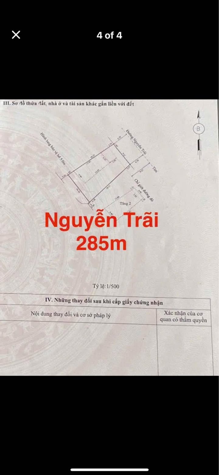 Nhà mặt tiền Nguyễn Trãi, 285m², giá chỉ 50 triệu/m² - Đầu tư sinh lời ngay!