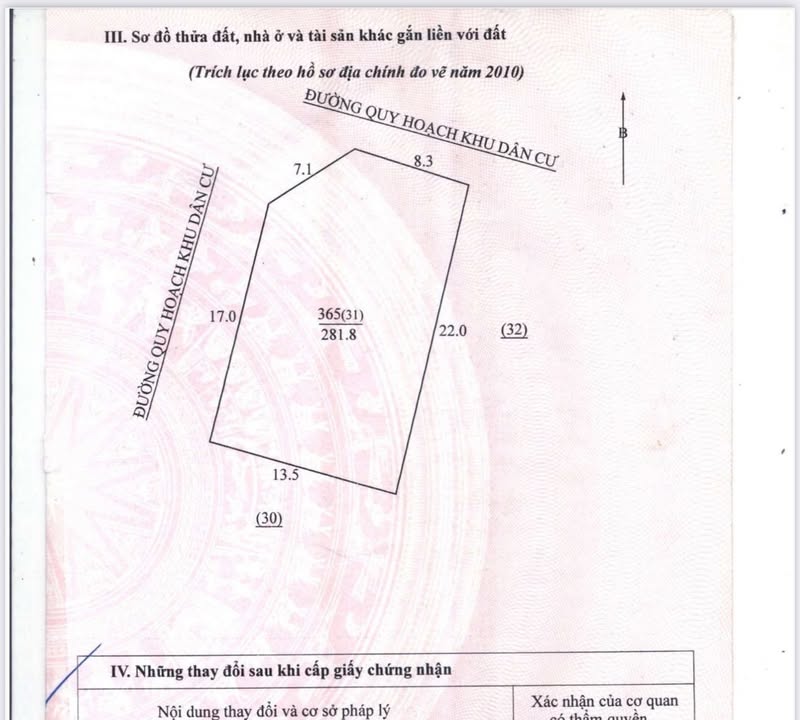 Lô đất biệt thự tại TP Sầm Sơn 282m² - Vị trí trung tâm, giá thỏa thuận!