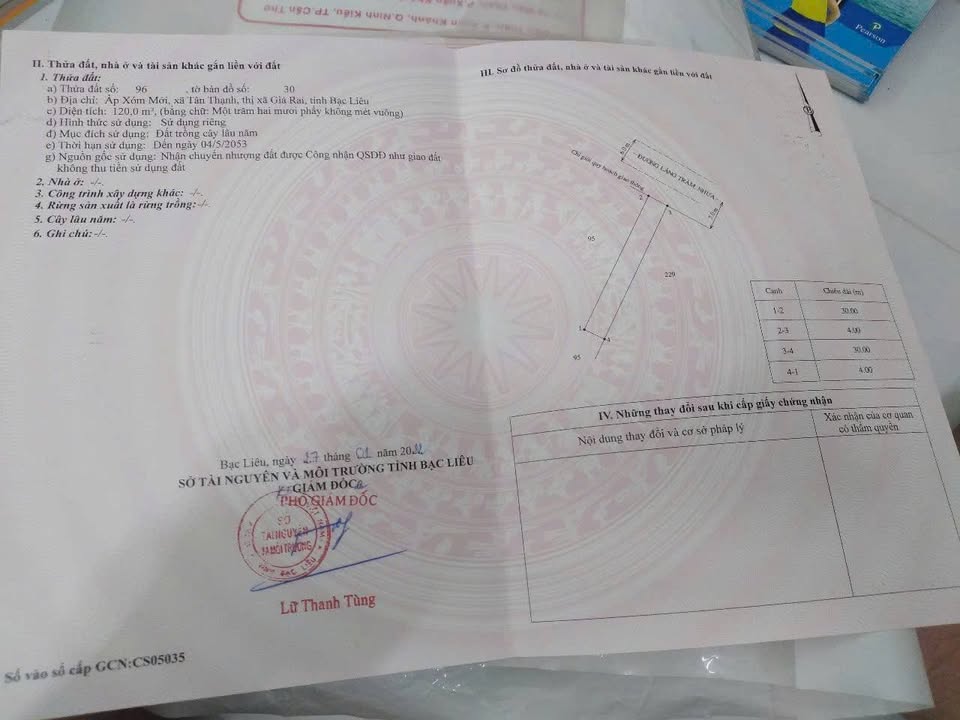 Đất nền Tân Thạnh, Giá Rai 120m² giá 520 triệu - Kinh doanh thuận lợi!