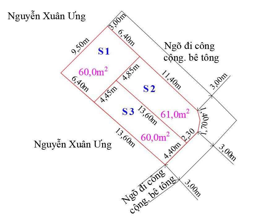 Đất nền Đặng Cương, An Dương 60m² giá 1.3 tỷ - Cơ hội đầu tư sinh lời!