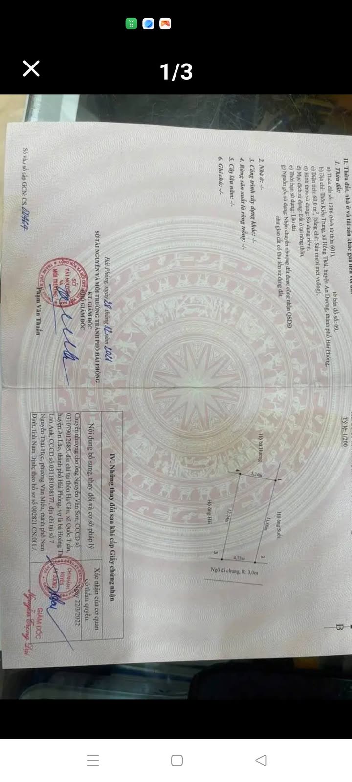 Đất tại Hồng Thái, An Dương 60m² giá 1.1 tỷ - Cơ hội đầu tư tuyệt vời!