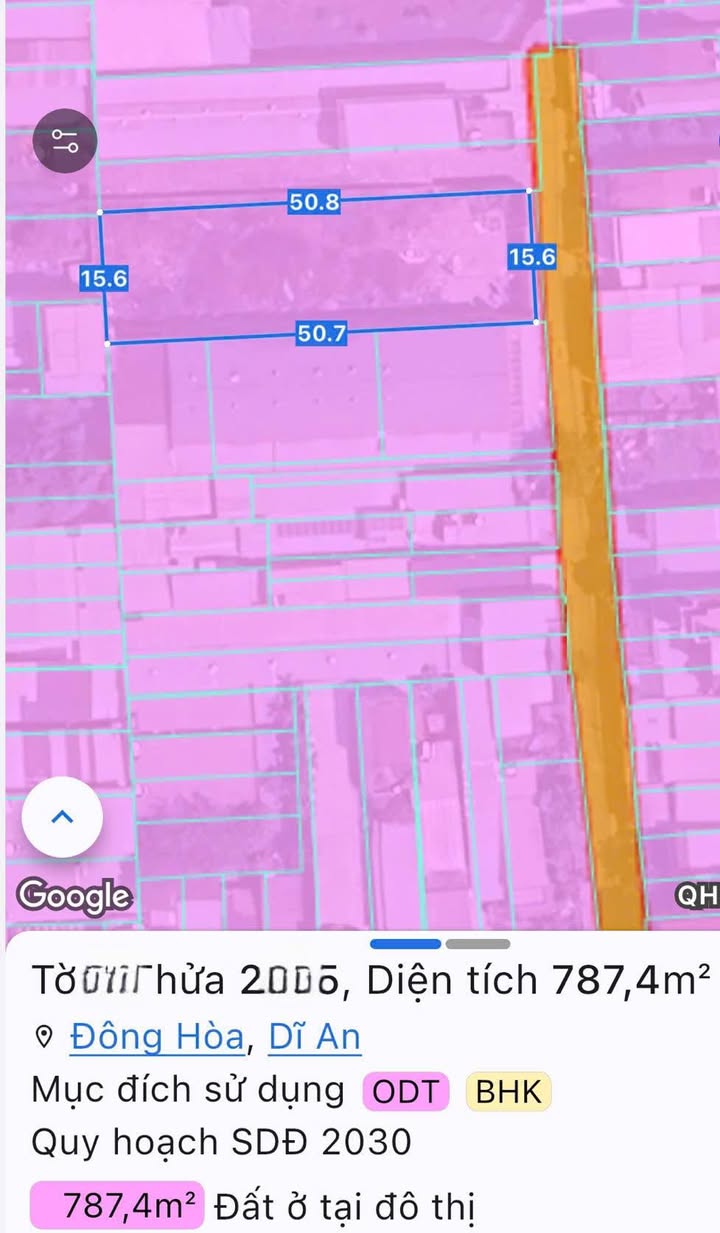 Đất hẻm xe hơi Đông Hòa Dĩ An 788m² giá 18 tỷ - Đầu tư sinh lời ngay!