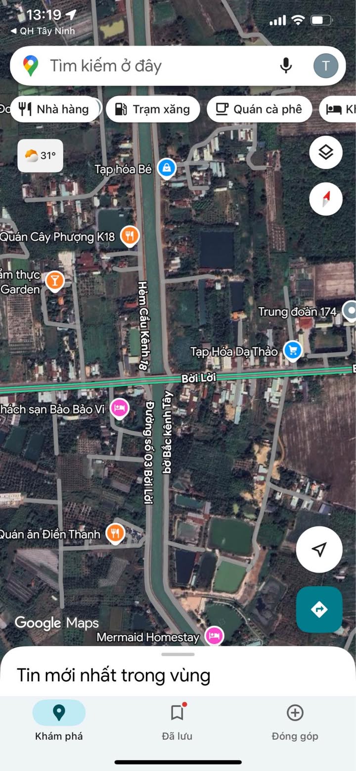 Đất Mặt Tiền Cầu Kênh Tây, Phường Ninh Sơn 1200m² - Tiềm năng mở Homestay!