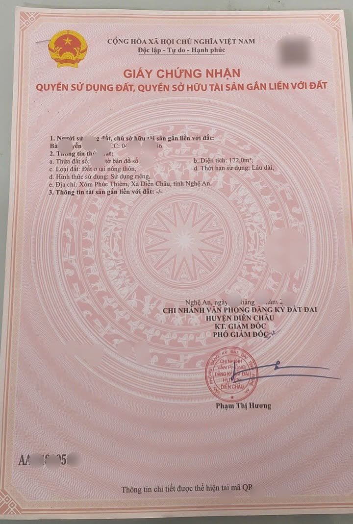 Đất đấu giá Quốc lộ 7A Diễn Châu 172m² giá 3 tỷ - Vị trí đắc địa