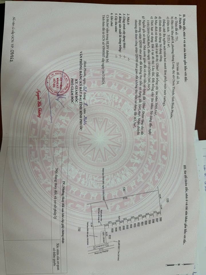 Đất nền khu phố 8, Hưng Long, Chơn Thành 10,800m² giá 1.95 tỷ - Cơ hội đầu tư tốt!