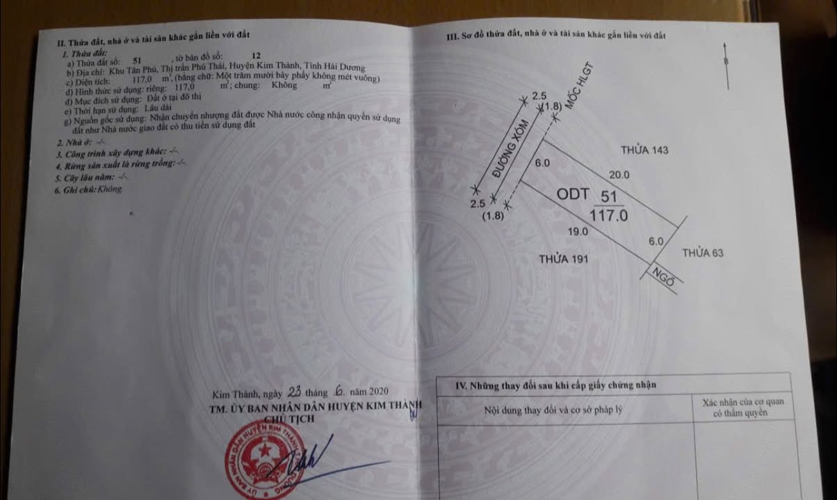 Đất nền Phú Thái, Kim Thành 117m² - Đầu tư sinh lời ngay lập tức!