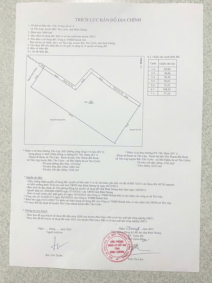 Đất nền Bắc Tân Uyên 10.000m² giá 26 tỷ - Đầu tư sinh lời bền vững!