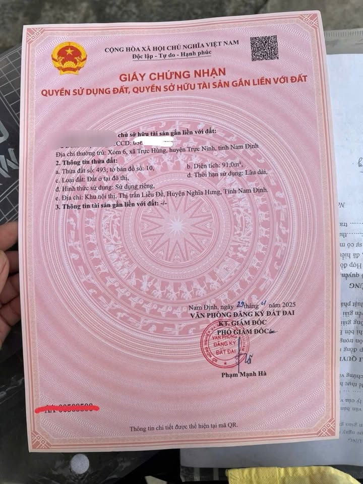 Đất chính chủ Liễu Đề, Nghĩa Hưng 91m² giá 2 tỷ - Đầu tư sinh lời ngay!