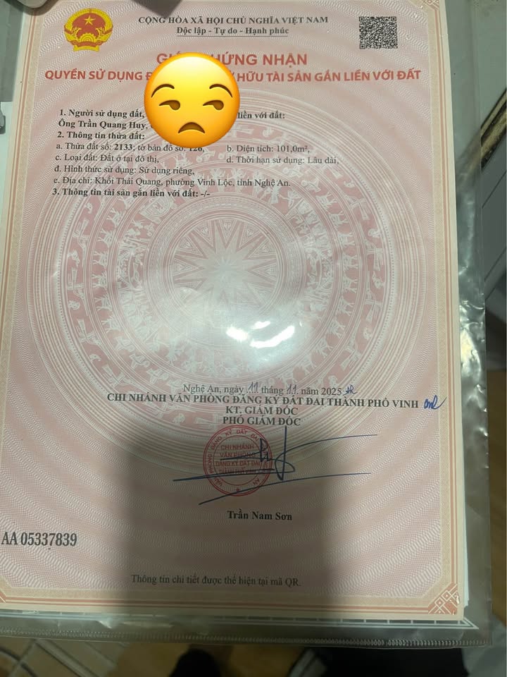 Đất nền Vinh Tân 101m² giá chỉ xxx triệu - Cơ hội sinh lời hấp dẫn!