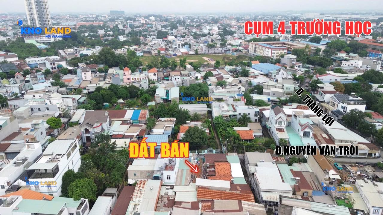 Đất nền Dĩ An 100m² giá 4 tỷ - Phong thủy tốt, gần chợ và trường học!