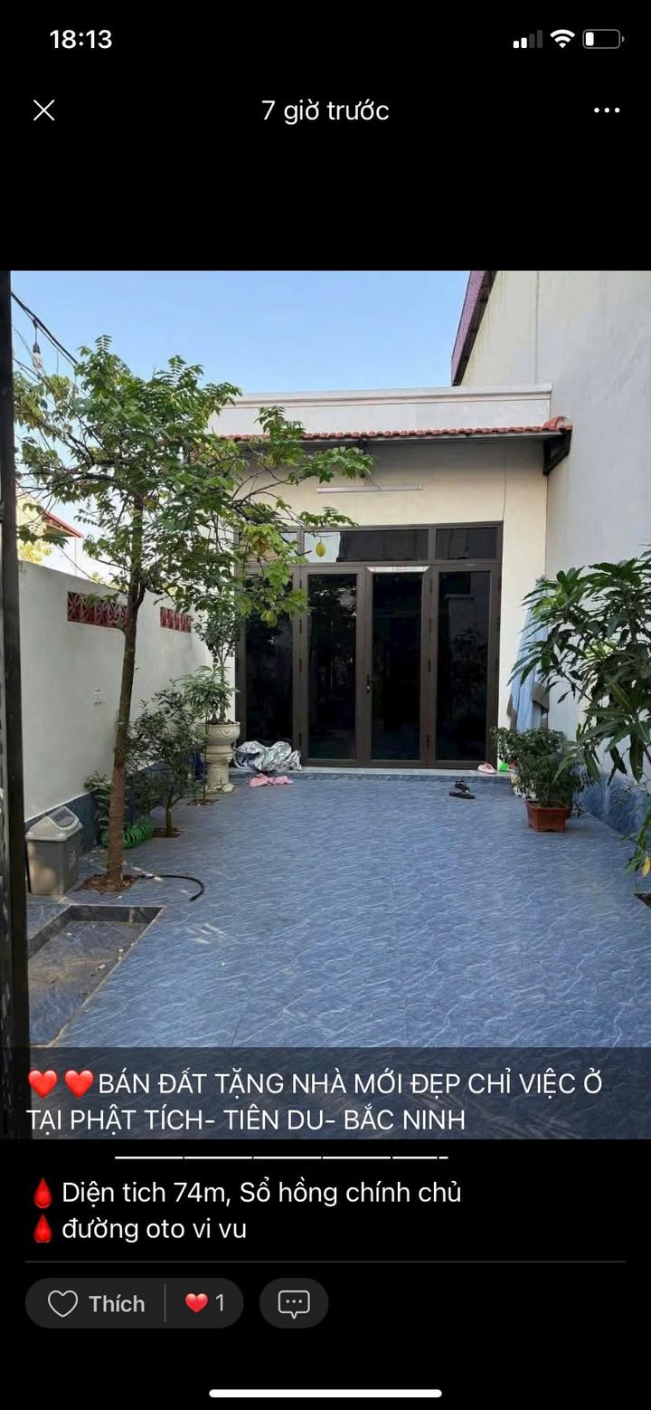 Nhà cấp 4 Vĩnh Phú, Từ Sơn 74m² giá thỏa thuận - Nhà mới xây, tiện nghi sẵn sàng!