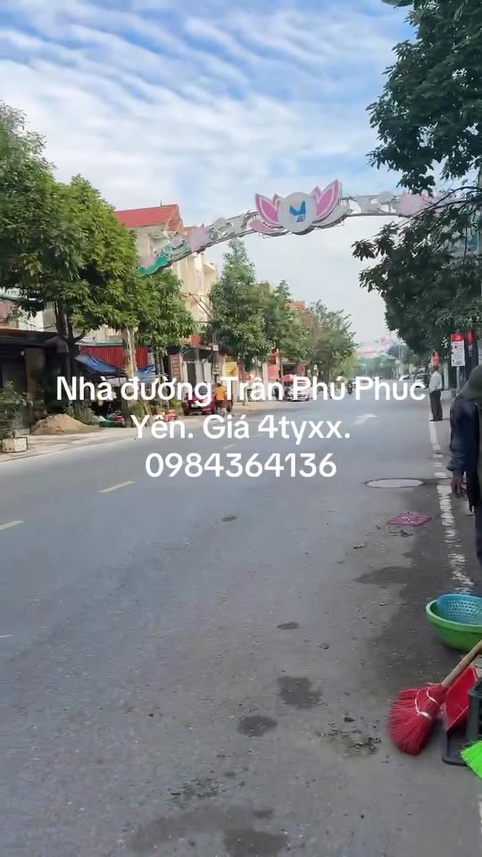 Nhà phố kinh doanh mặt tiền đường Trần Phú, Phúc Yên 60m² giá 4 tỷ - Đầu tư sinh lời ngay!