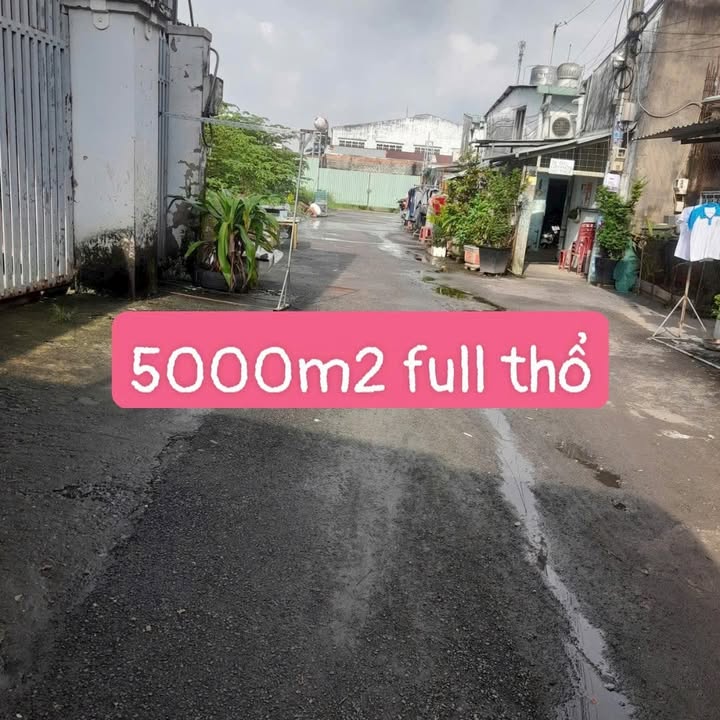 Đất thổ cư Hóc Môn 5000m² giá chỉ 75 tỷ - Vị trí đẹp, phong thủy tốt!