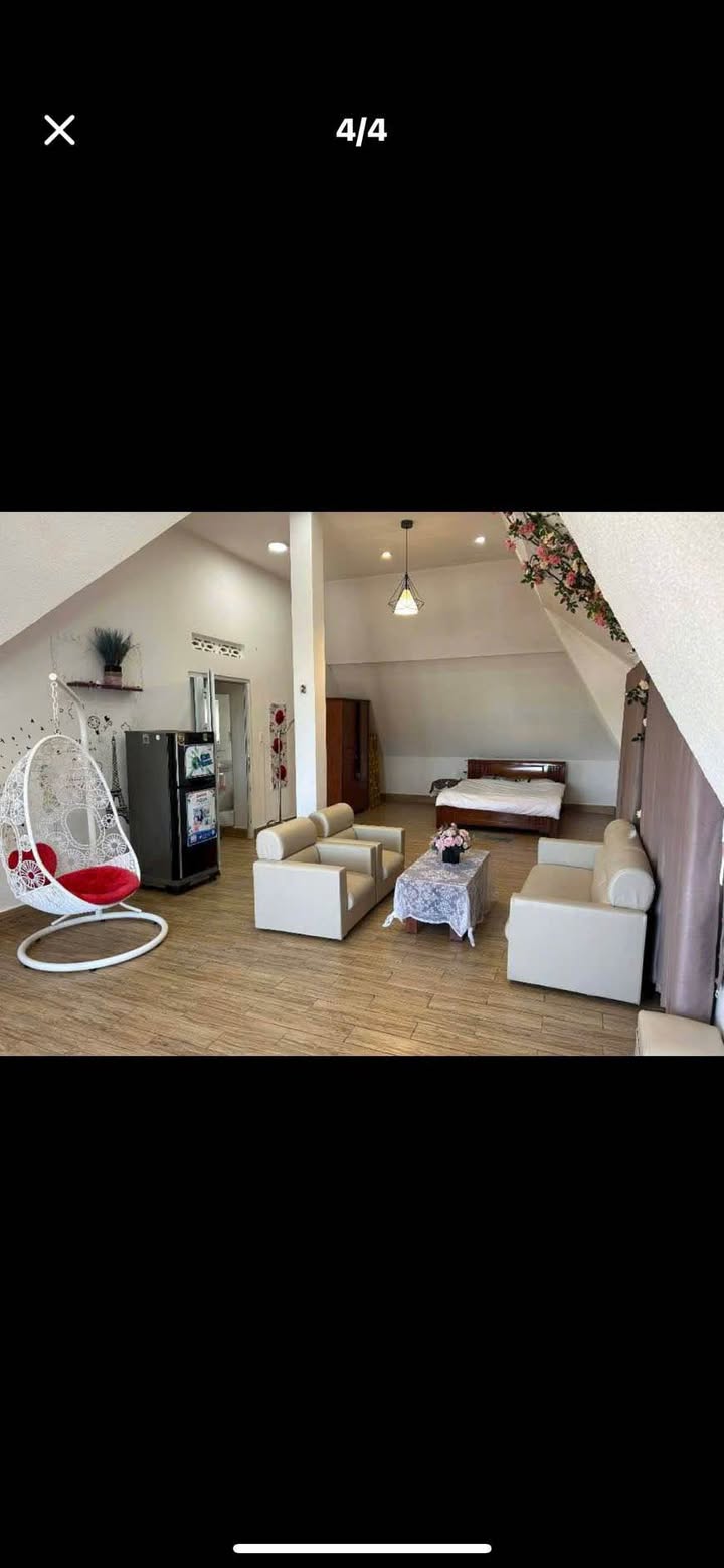 Căn hộ cho thuê đường Huyền Trân Công Chúa, Đà Lạt 5,5 triệu - Full nội thất, sân vườn thoáng mát!