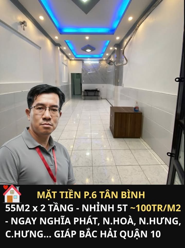 Nhà mặt tiền Tân Bình 55m² giá chỉ nhỉnh 5 tỷ - Cơ hội đầu tư tuyệt vời!