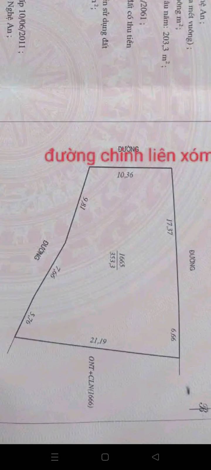 Đất nền Thượng Sơn Đô Lương 353m² giá 600 triệu - Cơ hội đầu tư vàng!