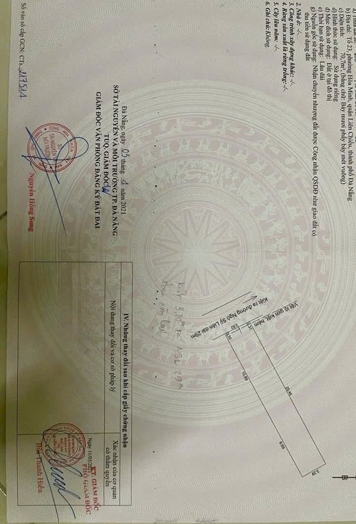 Đất nền Hòa Minh, Đà Nẵng 70.7m² giá 2.6 tỷ - Đầu tư sinh lời ngay!