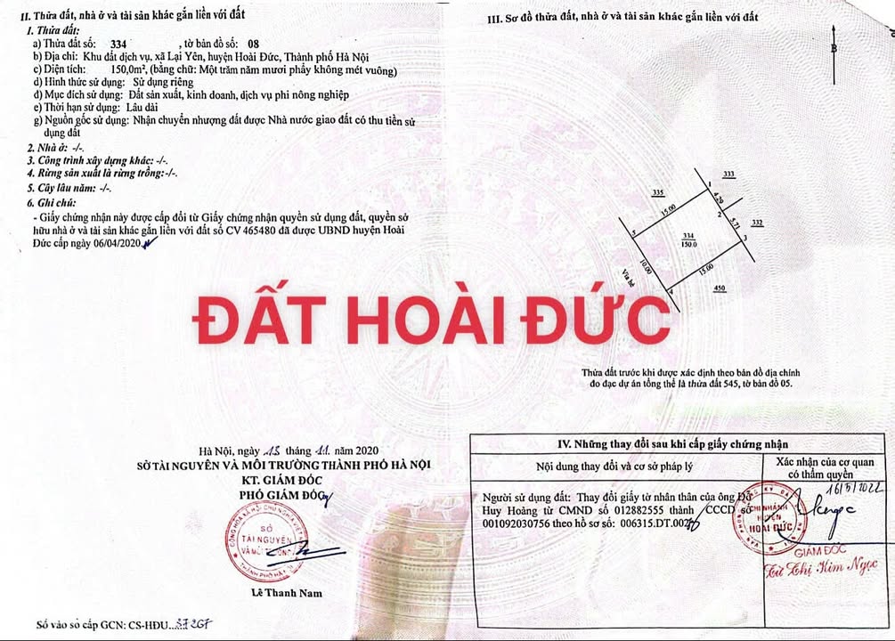 Đất nền An Khánh Hoài Đức 150m² giá thỏa thuận - Đầu tư sinh lời ngay!