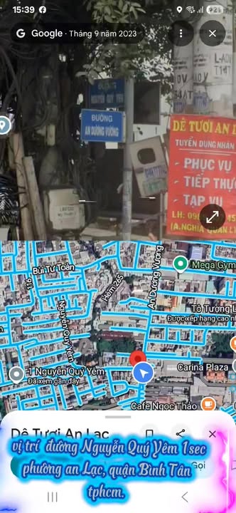 Nhà 2 tầng đường Nguyễn Quý Yêm, Bình Tân 79,5m² giá 6,8 tỷ - Sổ hồng chính chủ!