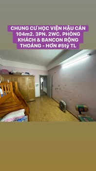 Chung cư Học Viện Hậu Cần Long Biên 104m² giá 5 tỷ - Không gian sống lý tưởng!