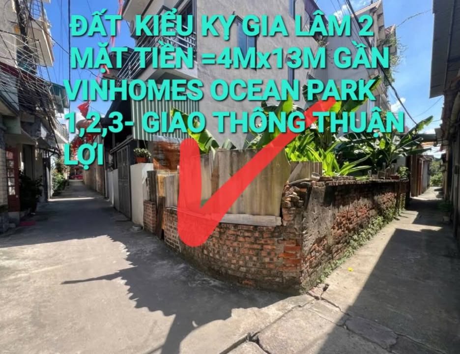 Đất nền Kiêu Kỵ Gia Lâm 51m² giá 4.4 tỷ - Sổ đỏ chính chủ, ô tô vào tận nơi!