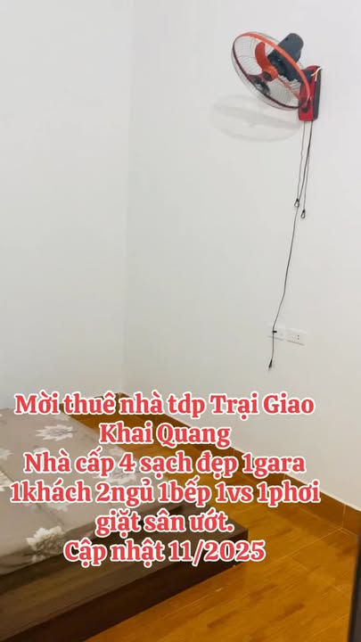 Nhà cấp 4 Khai Quang 2 phòng ngủ, giá thỏa thuận - Sẵn sàng vào ở ngay!