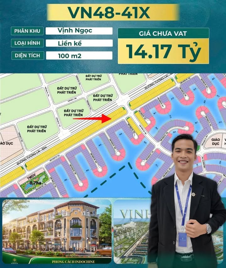 Townhouse Vịnh Ngọc Cần Giờ 100m² giá 14.17 tỷ - Tiềm năng đầu tư cao!