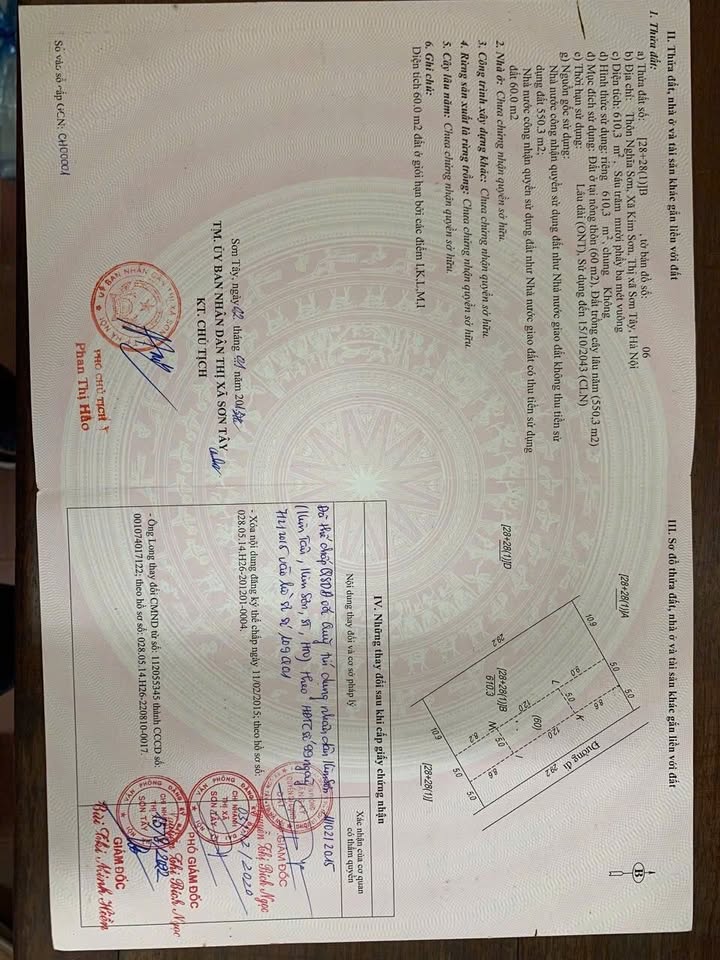 Đất nền Kim Sơn, Sơn Tây 600m² giá chỉ 3 tỷ - Cơ hội vàng đầu tư!