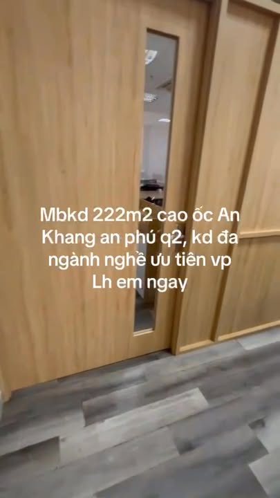 Cho thuê mặt bằng tầng trệt cao ốc An Khang Q2, 222m² giá 55 triệu - Đầu tư sinh lời ngay!