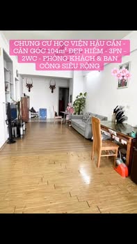 Chung cư Học viện Hậu Cần Long Biên 104m² giá 5 tỷ - Căn góc đẹp hiếm có!
