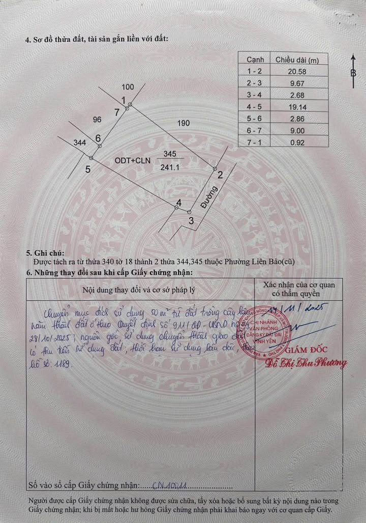 Đất thổ cư Liên Bảo Vĩnh Yên 100m² giá chỉ 1.65 tỷ - Cơ hội vàng đầu tư!