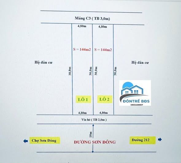 Đất nền Tiên Thắng, Tiên Lãng 288m² giá 5 tỷ - Vị trí đắc địa, đầu tư sinh lời!