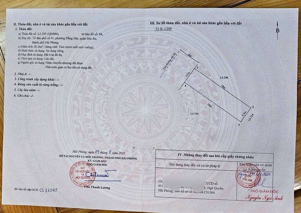 Đất TĐC Cây Lim Hải Phòng 81m² giá 3.159 tỷ - Hướng Tây Bắc, thương lượng tốt!