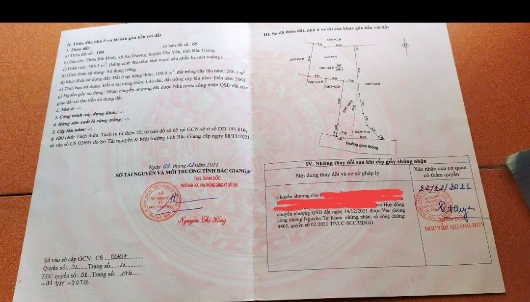 Đất thổ cư 100m² tại An Dương, Tân Yên, Bắc Giang - Bán gấp, giá thương lượng!