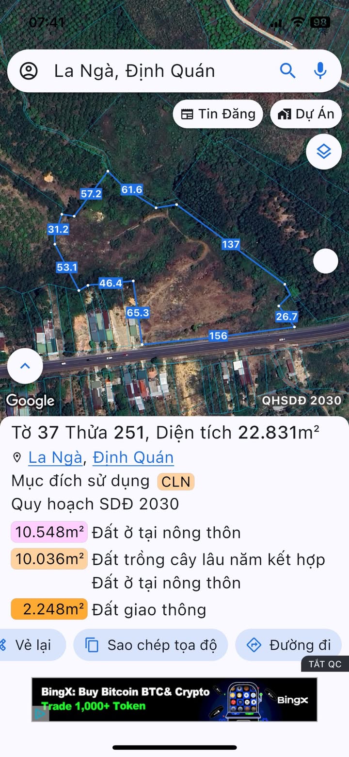 Đất nền La Ngà, Định Quán, Đồng Nai 2200m² - Phù hợp làm kho xưởng hoặc trạm dừng chân!