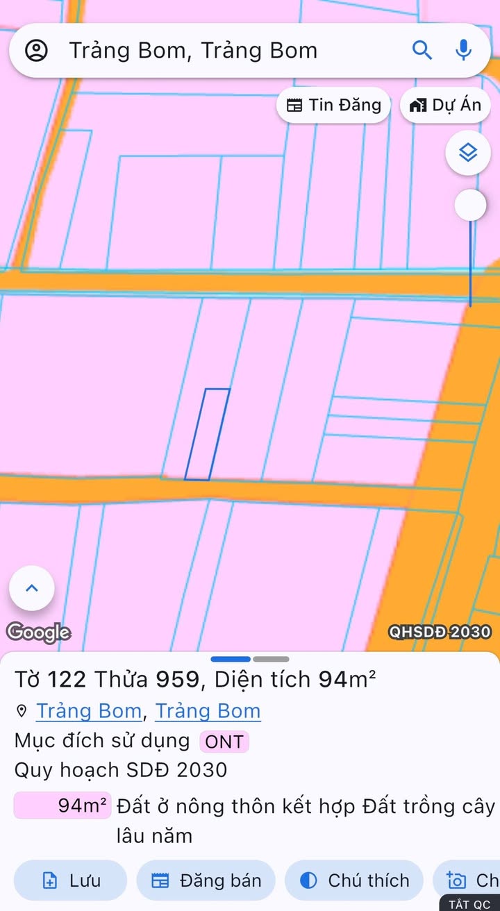 Đất nền xã Giang Điền 95m² giá 1.15 tỷ - Sổ đỏ chính chủ, thổ cư 100%!