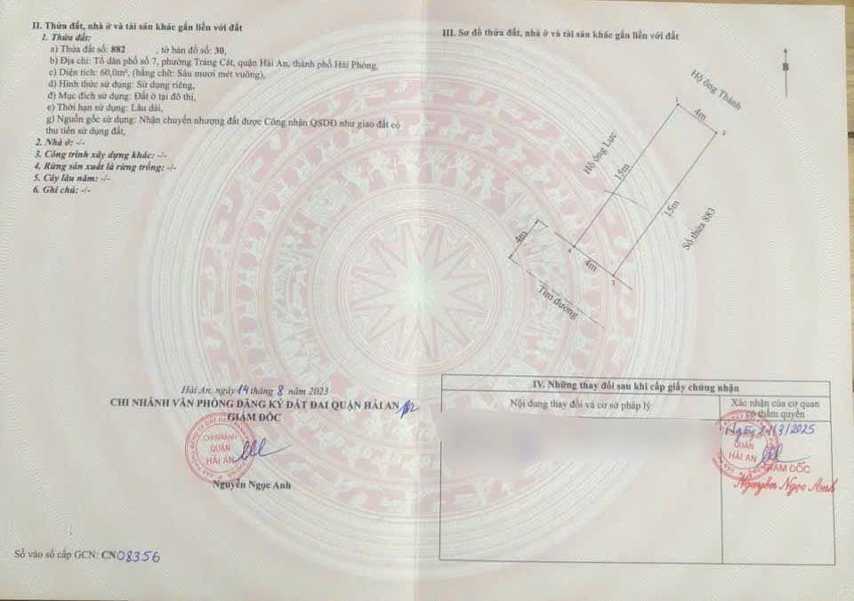 Đất mặt đường Tràng Cát, Hải An 60m² giá chỉ 2.1 tỷ - Cơ hội đầu tư tuyệt vời!