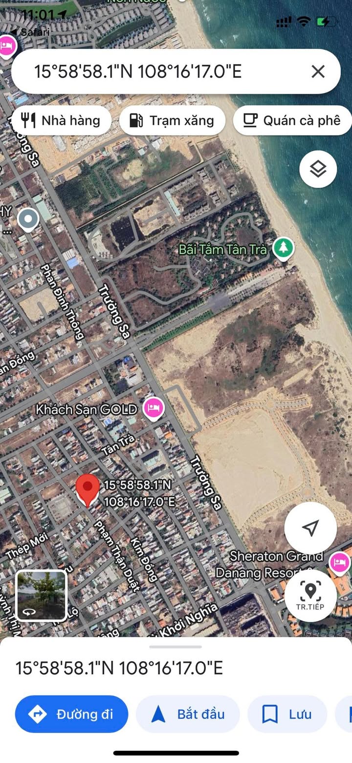 Đất nền Tân Trà Đà Nẵng 200m² giá 11 tỷ - Cơ hội đầu tư sinh lời!