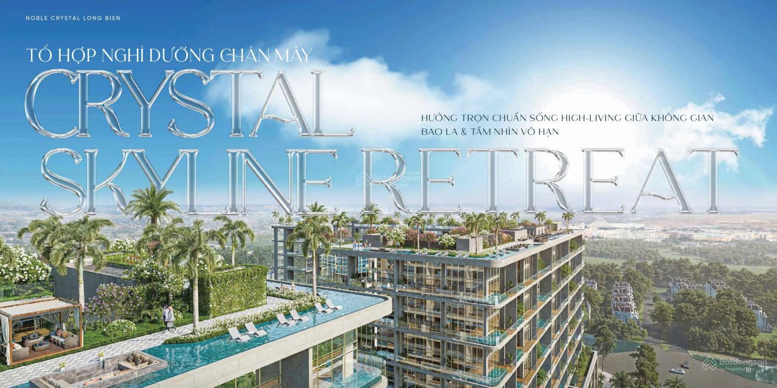 Sky Villa Noble Crystal Long Biên 240m² giá 37.92 tỷ - Sở hữu ngay siêu phẩm đẳng cấp!