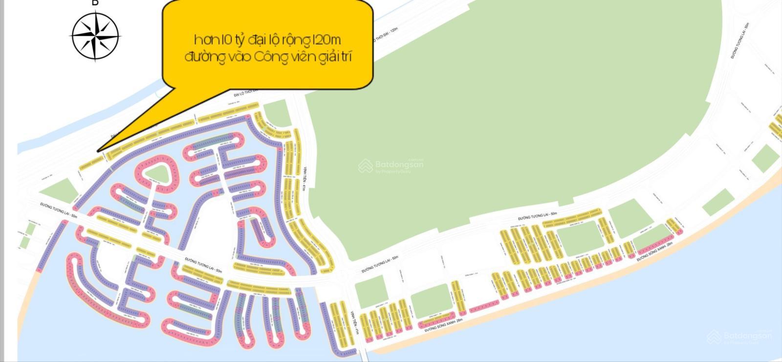 Nhà phố Vinhomes Green Paradise Cần Giờ 100m² giá thỏa thuận - Cạnh công viên lớn 122ha