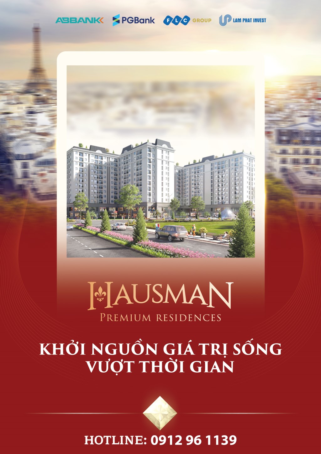 Căn hộ Hausman 63,4m² giá 75 triệu - Sẵn sàng bàn giao tháng 6/2026!