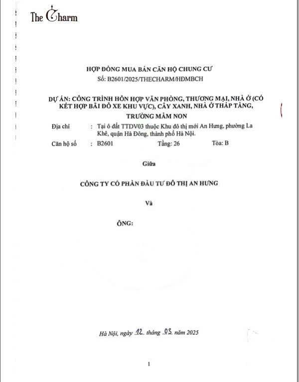 Căn hộ 3PN The Charm An Hưng 91.4m² giá 8.7 tỷ - Thiết kế tối ưu, có gia lộc!