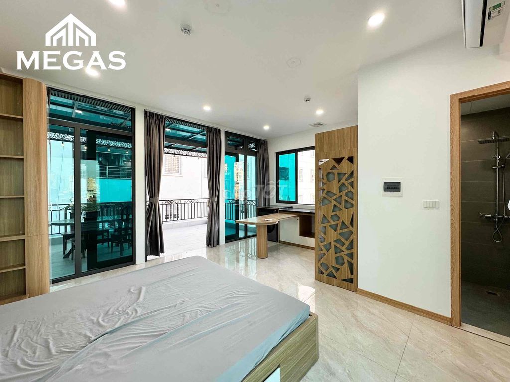 Căn hộ 1PN 1WC ban công rộng 50m² giá 9 triệu - Full nội thất mới tại Lotte Liễu Giai!