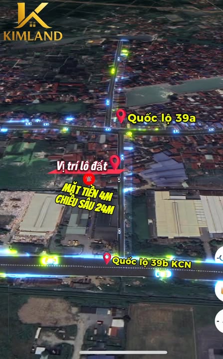 Lô đất mặt đường Nguyễn Văn Linh, Hưng Yên 96m² giá chỉ 4x triệu/m² - Kinh doanh ngay!