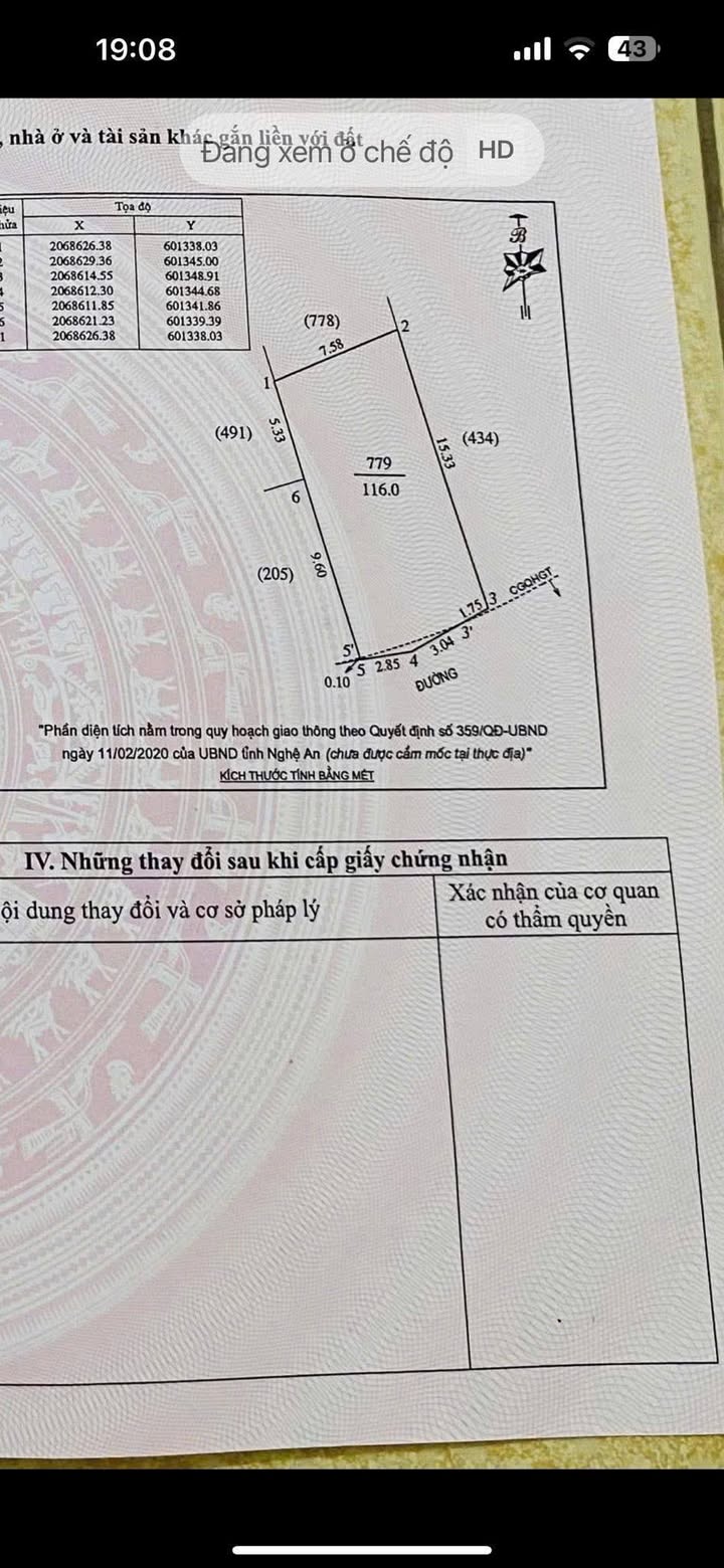 Đất nền Trần Thánh Tông, Vinh 116m² giá 3 tỷ - Vị trí trung tâm gần chợ và trường học!