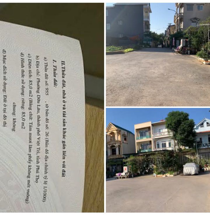 Đất nền 85m² đường Trần Phú, Vĩnh Yên - Giá 4.29 tỷ, hướng Bắc