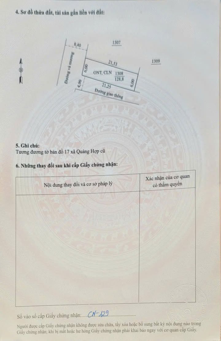 Đất nền thôn Linh Hưng, xã Quảng Ngọc, 126m² giá 500 triệu - Đầu ve 2 mặt tiền thuận lợi!