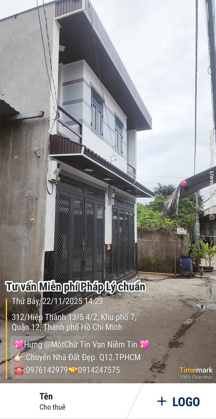 Nhà đẹp 1 lầu tại Đường Hiệp Thành 07, Quận 12, 24m² giá 1.19 tỷ - Đường xe hơi vào tận nhà!