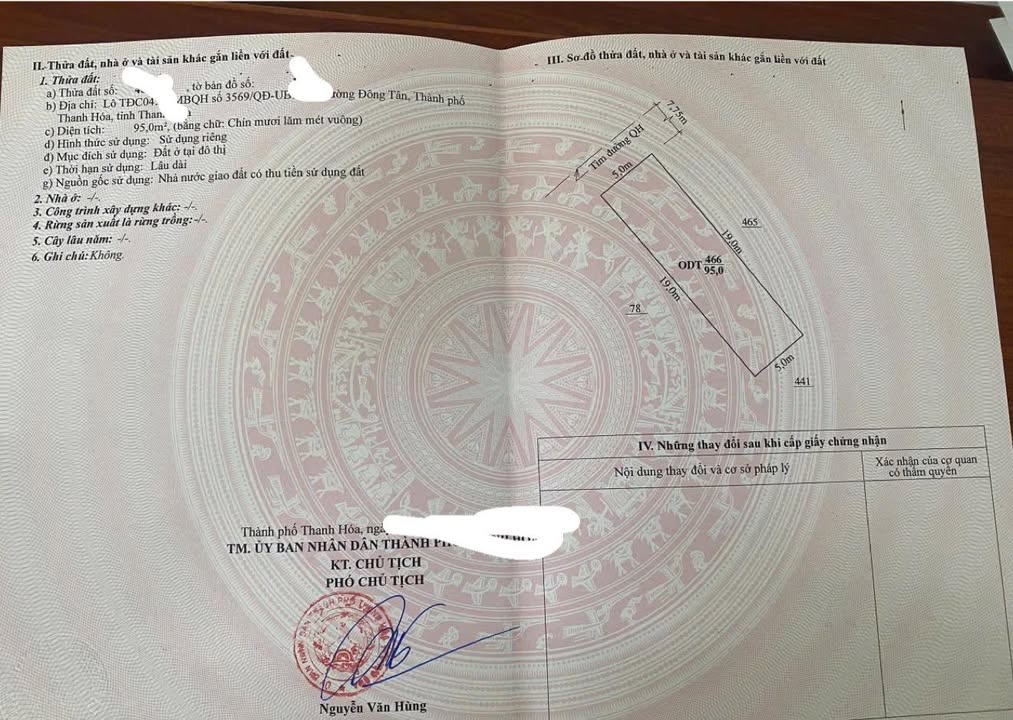 Đất nền phường Đông Tân, Thanh Hóa 95m² giá 3 tỷ - Cơ hội đầu tư hấp dẫn!